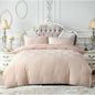 Garnes Polyester Damask Duvet Cover Set with Pillowcases