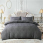 Garnes Polyester Damask Duvet Cover Set with Pillowcases