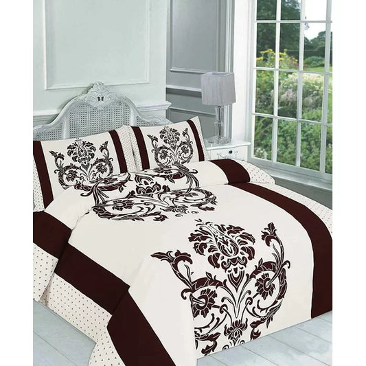 Hiroko Cotton Blend, Polyester Damask Duvet Cover Set with Pillowcases