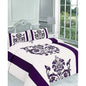 Hiroko Cotton Blend, Polyester Damask Duvet Cover Set with Pillowcases