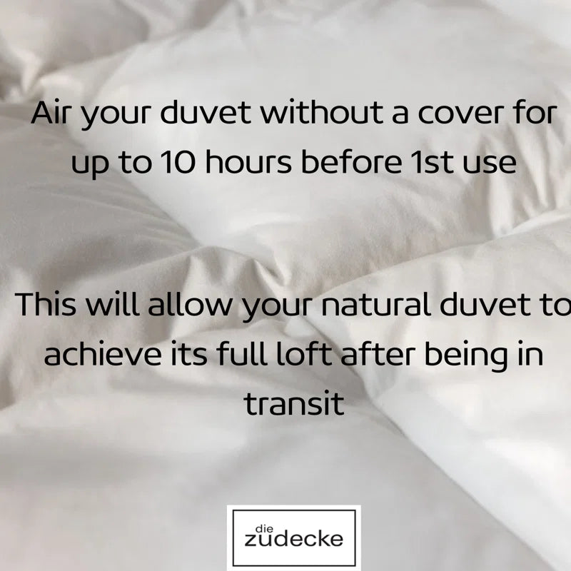 Hungarian Luxury Goose Feather & Down 13.5tog Duvet Downpass Certified - Hypoallergenic