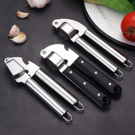 Black Stainless Steel Garlic Press