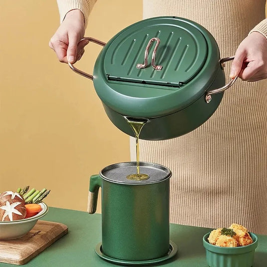 Kitchen Oil Frying Pot with Temperature Control