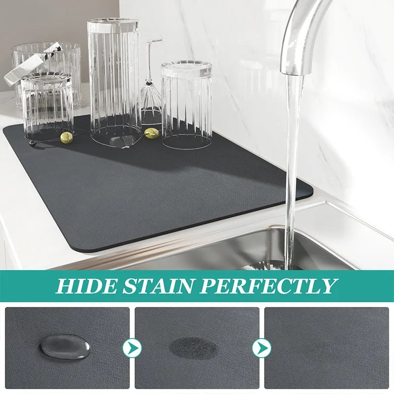 Large Kitchen Absorbent Draining Mat