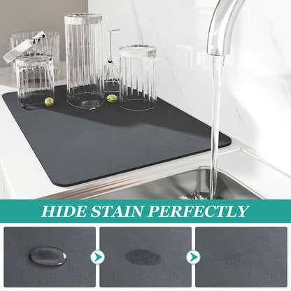 Large Kitchen Absorbent Draining Mat