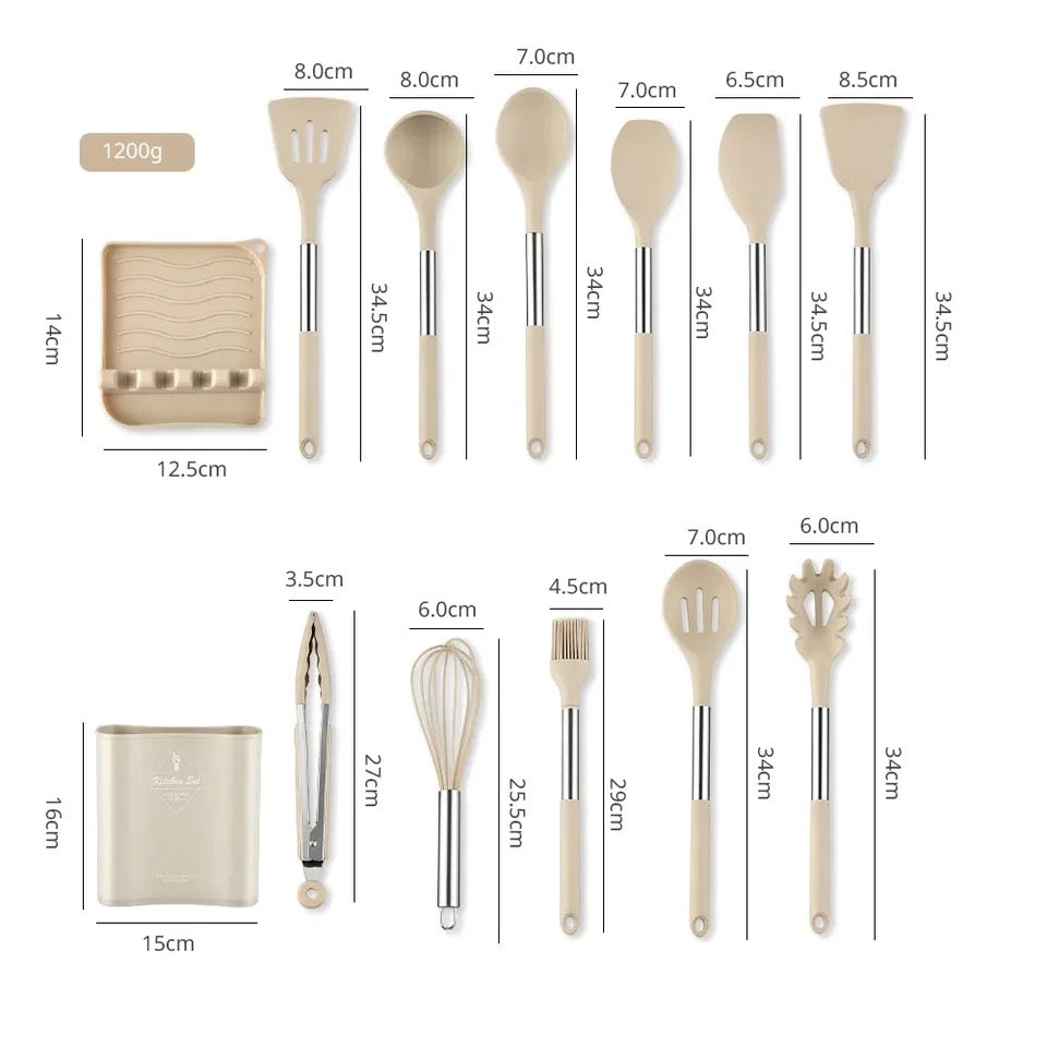 Silicone Kitchen Utensil Set