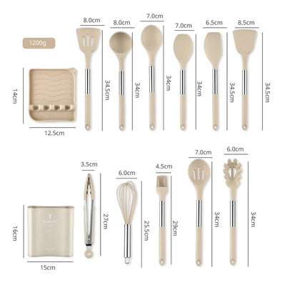 Silicone Kitchen Utensil Set