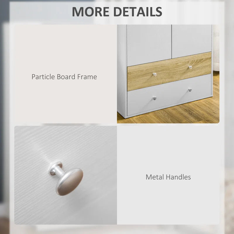Karalin 2 Door Manufactured Wood Wardrobe