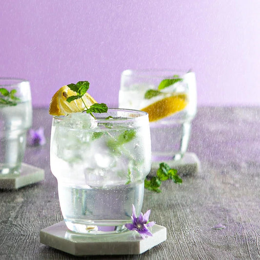 LAV 12 - Piece 285ml Glass Drinking Glass Glassware Set (Set of 12)