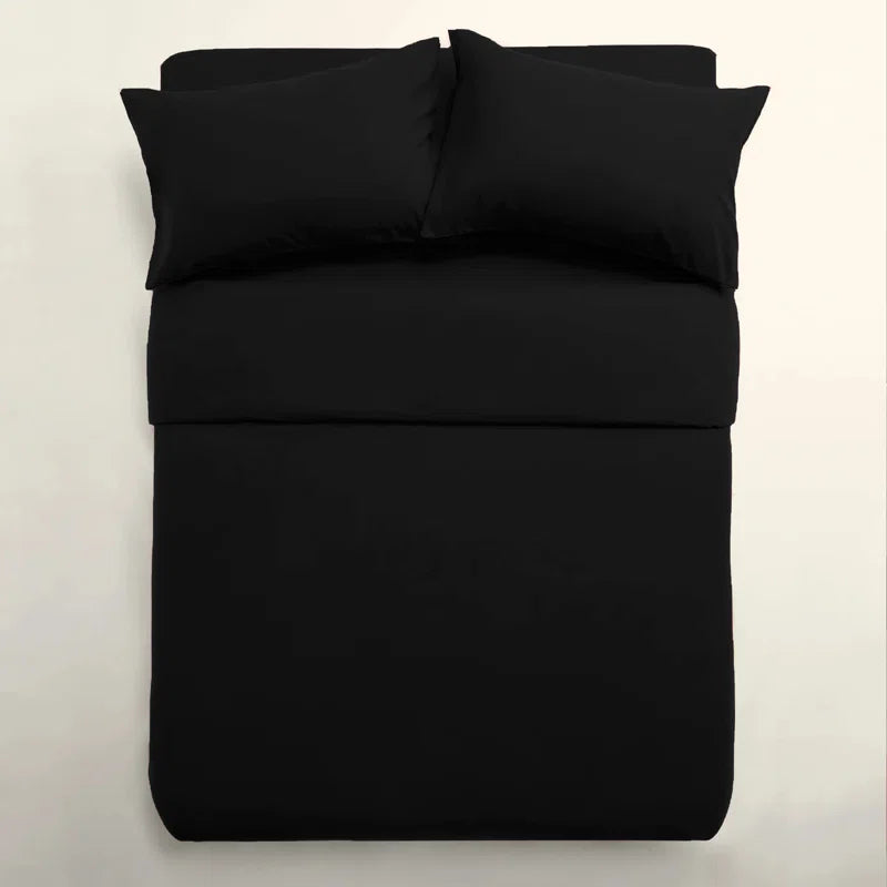 Klarita Microfibre 200 TC Reversible Modern & Contemporary Duvet Cover Set