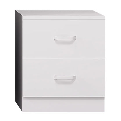 Matte Finish 2 Drawer Bedside Table