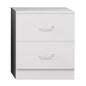 Matte Finish 2 Drawer Bedside Table