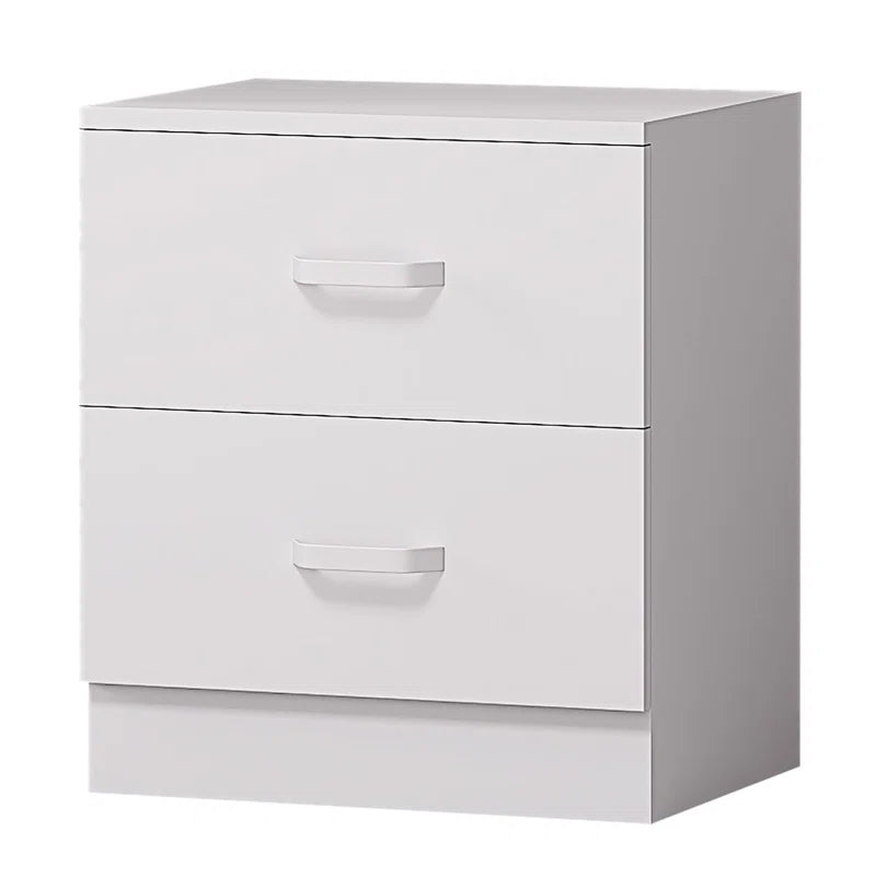 Matte Finish 2 Drawer Bedside Table