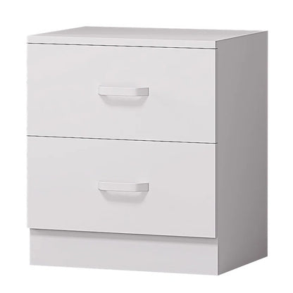 Matte Finish 2 Drawer Bedside Table