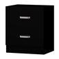 Matte Finish 2 Drawer Bedside Table