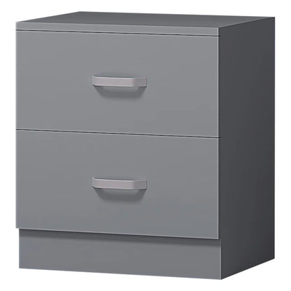 Matte Finish 2 Drawer Bedside Table
