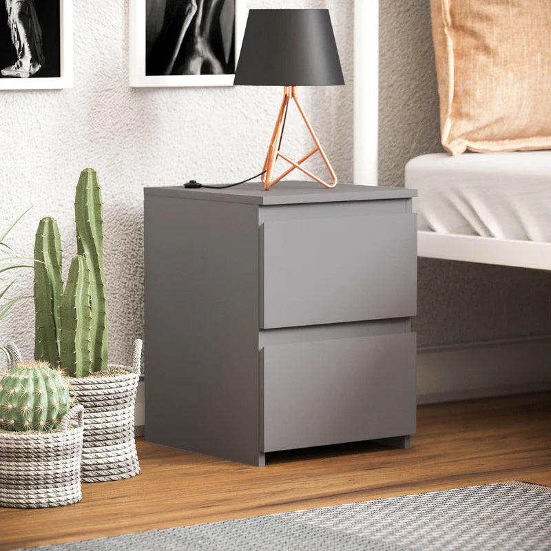 Cunha Manufactured Wood Bedside Table