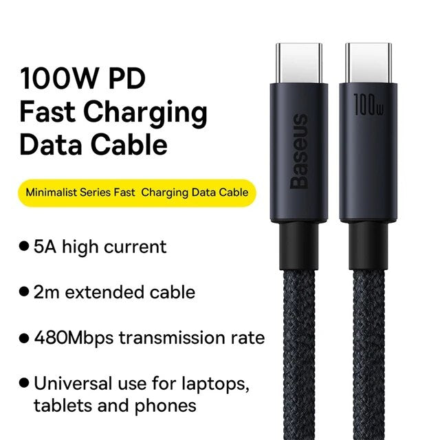 Baseus USB Cable (USB C) 100w