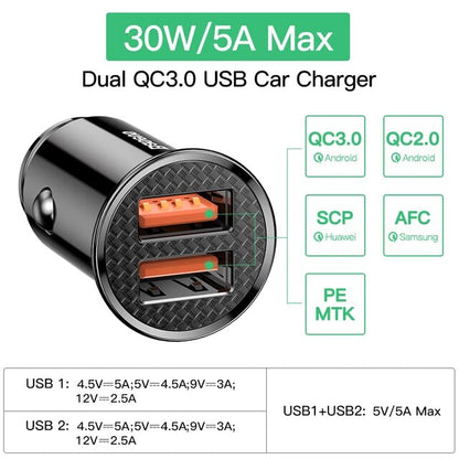 Baseus 30W USB Car Charger
