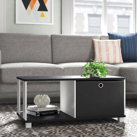 Barkman Coffee Table with Fabric Bin Storage