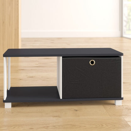 Barkman Coffee Table with Fabric Bin Storage