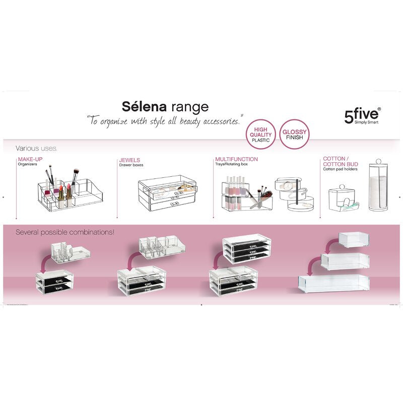 Cosmetic Organiser with 2 Drawers