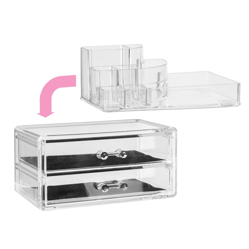 Cosmetic Organiser with 2 Drawers
