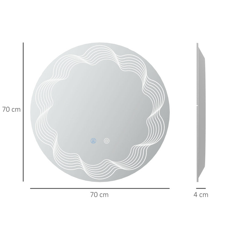 Bleddyn Round Metal Wall Mirror