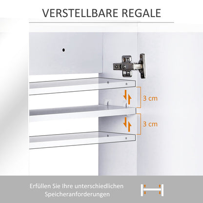 Savana 80cm x 60cm Surface Mount Flat Mirror Cabinet