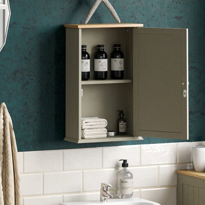 Milano 34mm W 53mm H Wall Mount Medicine Cabinet with Mirror and 2 Fixed Shelves