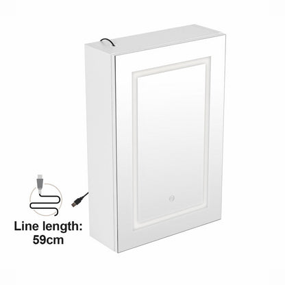 Royceton 400mm W 600mm H Surface Frameless Medicine Cabinet Mirror Fixed