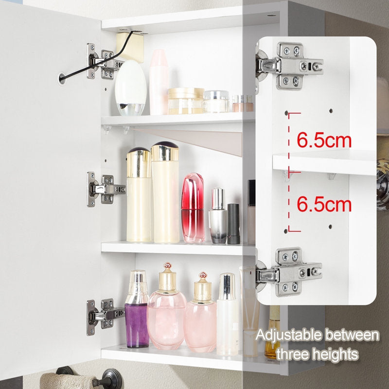 Royceton 400mm W 600mm H Surface Frameless Medicine Cabinet Mirror Fixed