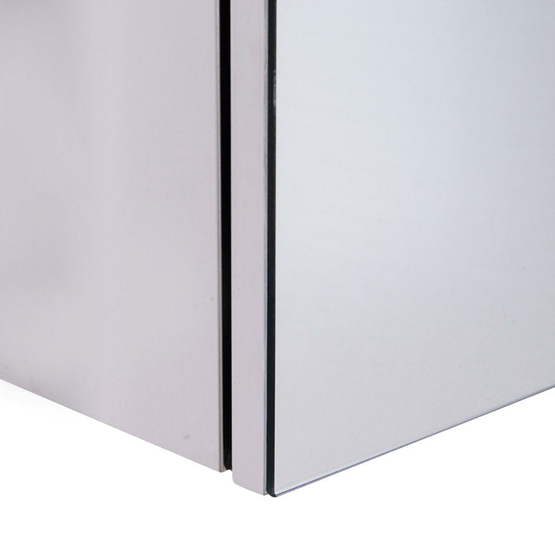 Claunch 300mm W 550mm H Surface Frameless Medicine Cabinet with Mirror and 1 Fixed Shelf