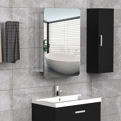 Gatlinburg 460mm W 660mm H Surface Frameless Medicine Cabinet with Mirror and 3 Fixed Shelves