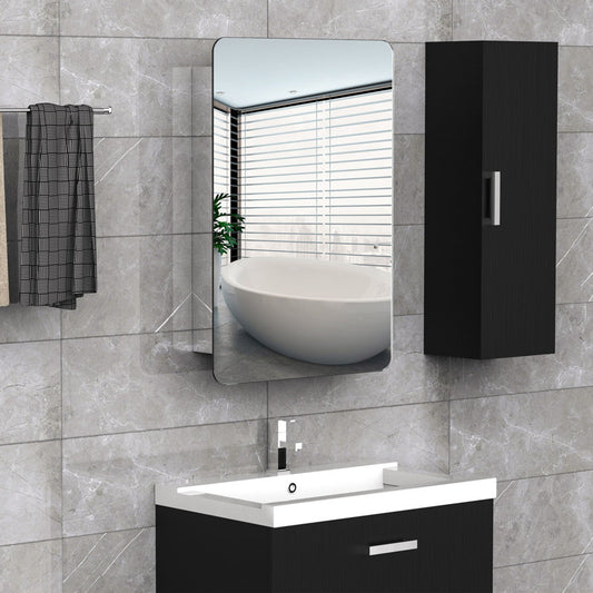 Gatlinburg 460mm W 660mm H Surface Frameless Medicine Cabinet with Mirror and 3 Fixed Shelves