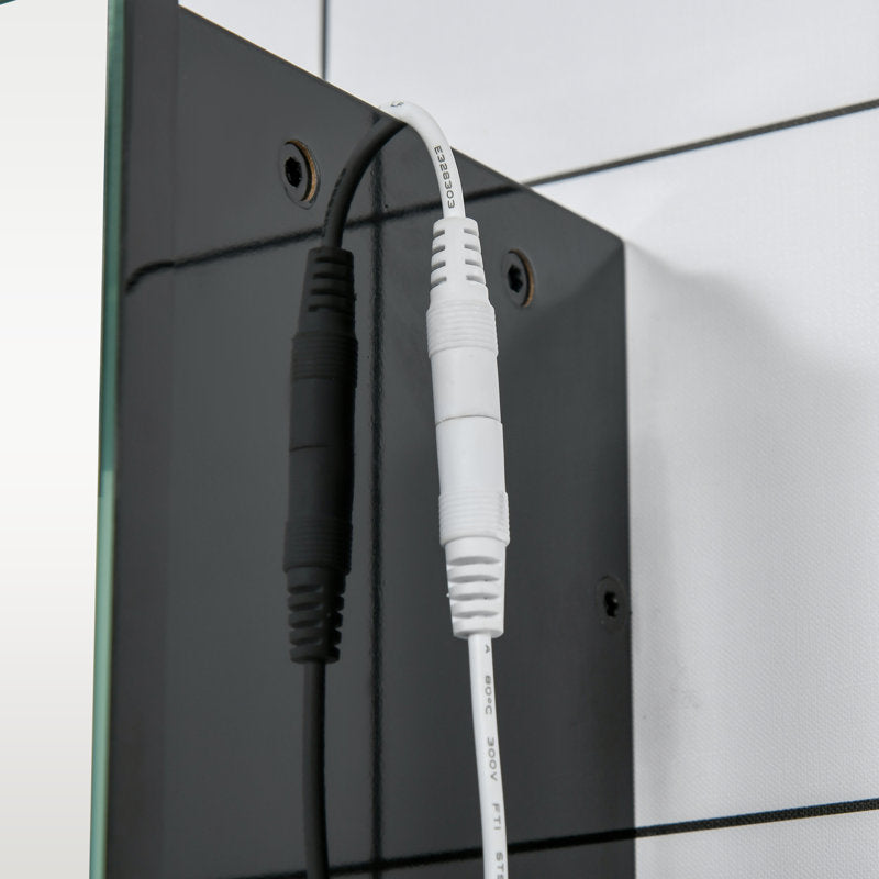 Bathroom 650mm x 900mm Surface Mount Mirror Cabinet with LED Lighting