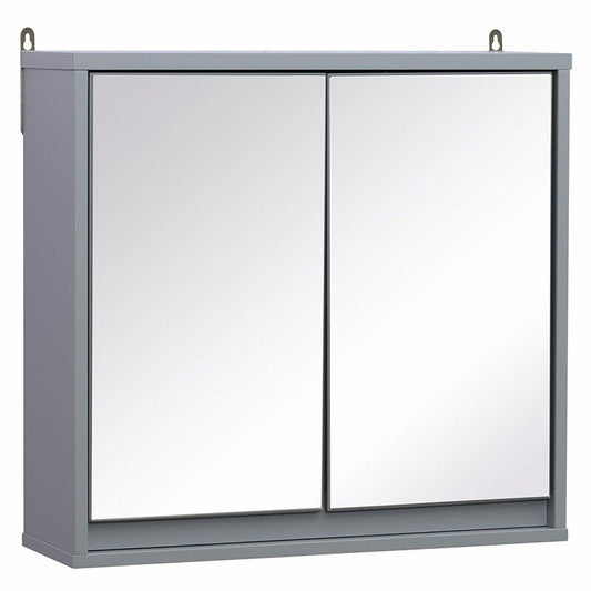 Breault 480mm W 450mm H Surface Framed Medicine Cabinet with Mirror and 1 Adjustable Shelf