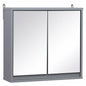 Breault 480mm W 450mm H Surface Framed Medicine Cabinet with Mirror and 1 Adjustable Shelf