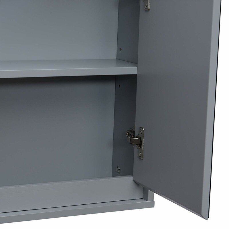 Breault 480mm W 450mm H Surface Framed Medicine Cabinet with Mirror and 1 Adjustable Shelf