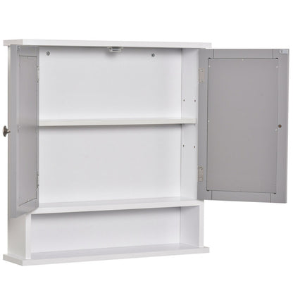 Dayaan 560mm W 580mm H Surface Framed Medicine Cabinet with Mirror and 1 Fixed Shelf