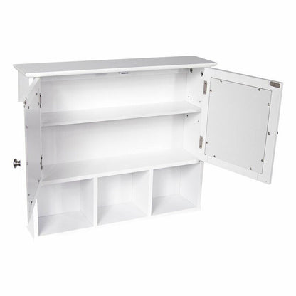 Milano 60mm W 50mm H Surface Frameless Medicine Cabinet with Mirror and 1 Adjustable Shelf