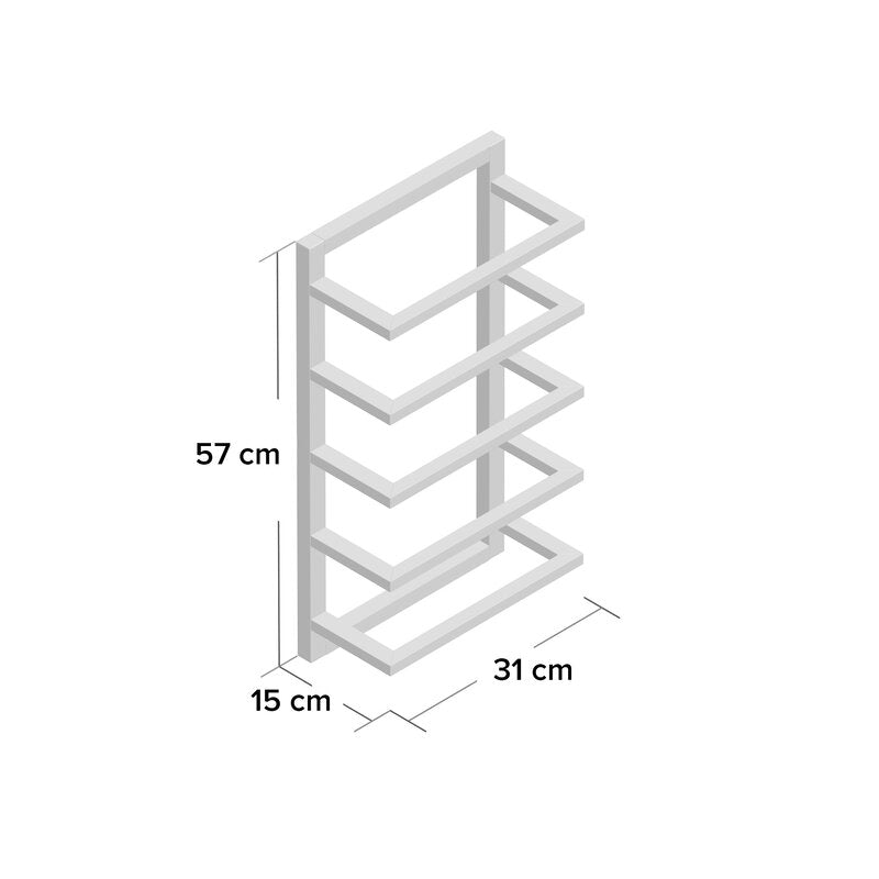 5 Tier Wall Mounted Towel Rack