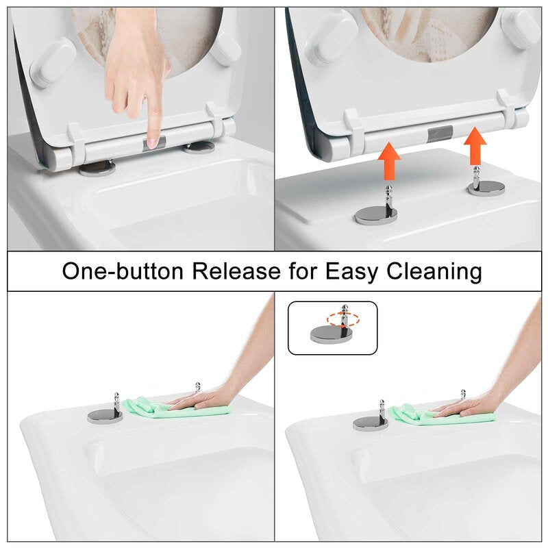 Dejoire Soft Close Elongated Standard Toilet Seat