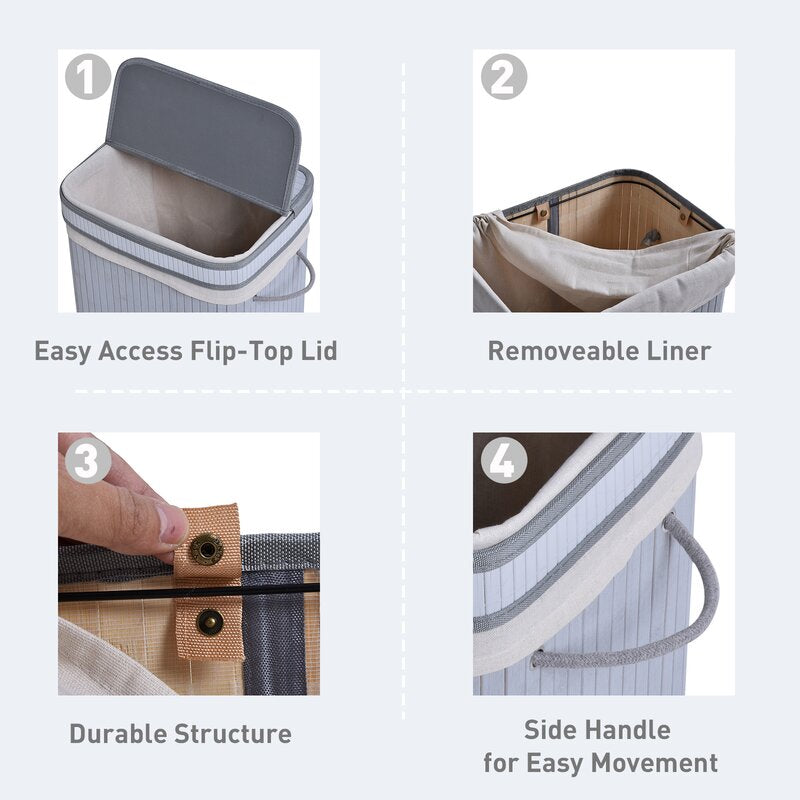 Bamboo Laundry Bin
