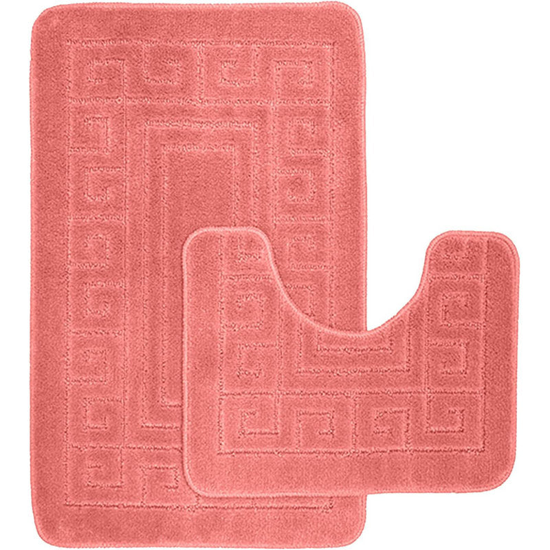 Luxury Greek 2 Piece Bath Rug Set