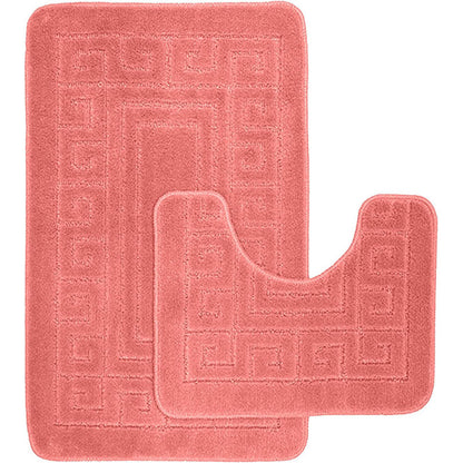 Luxury Greek 2 Piece Bath Rug Set