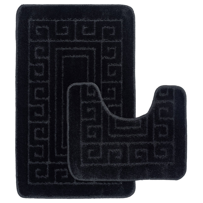 Luxury Greek 2 Piece Bath Rug Set