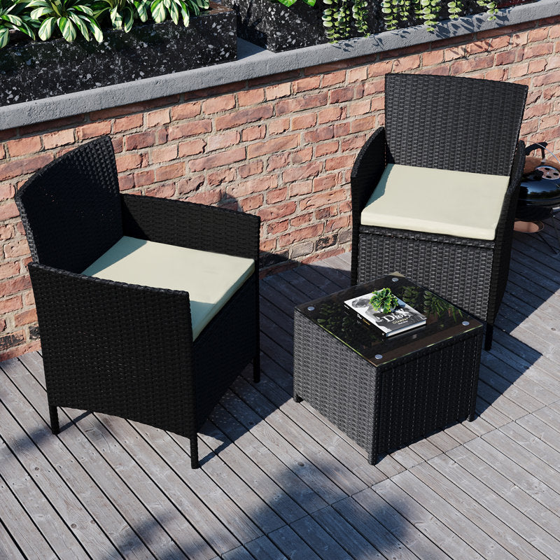 Ferrie 2 - Person Outdoor Seating Group with Cushions
