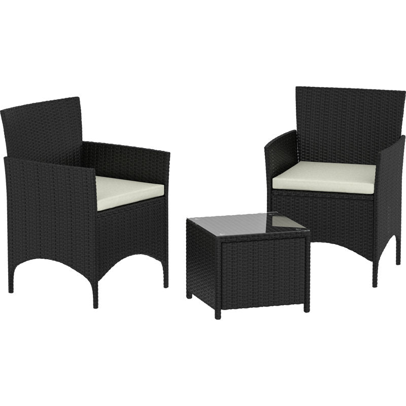 Ferrie 2 - Person Outdoor Seating Group with Cushions