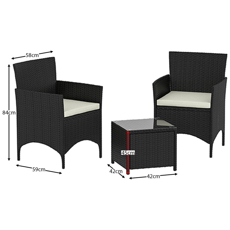 Ferrie 2 - Person Outdoor Seating Group with Cushions